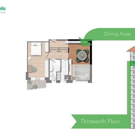 Skyline View Biancamano 1 Bdr With Balcony By Rentopolis شقة ميلان